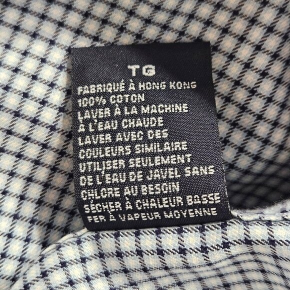 Nautica Men’s XL Micro-Check Button Down Shirt 100% Cotton (Hong Kong) - Picture 6 of 7